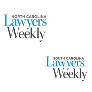 North Carolina and South Carolina Lawyers Weekly logos