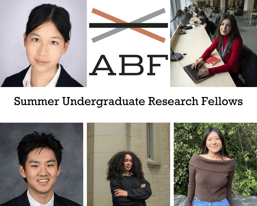 The ABF Welcomes 2026 Summer Undergraduate Research Fellows - ABF